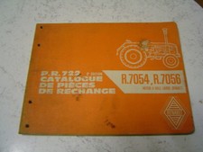 Catalogue Pièces détachées Tracteur Renault R 7054 R7056  PR 722 Super 4 4D 5 5D