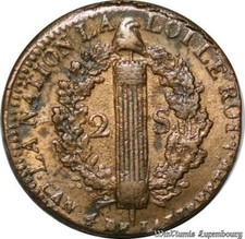 C3625 Rare Constitution 2 sols