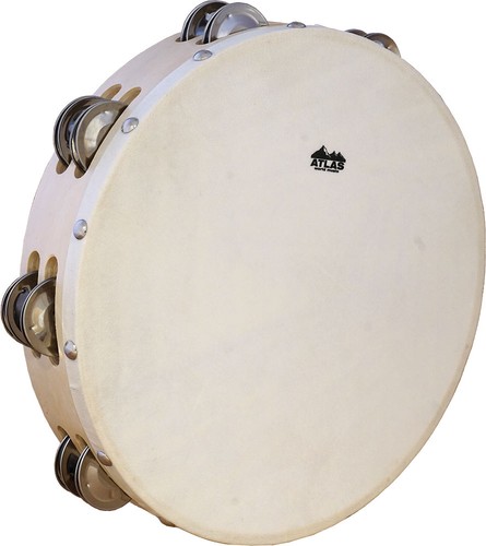 Atlas 10in tambourine - tambourine,, chèvre