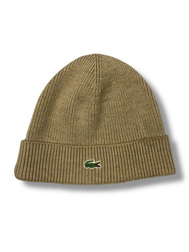 Bonnet lacoste beige laine - bonnet,