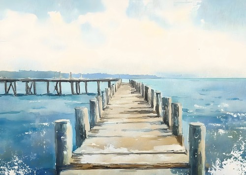 Affiche art mural serene - affiche, d'art