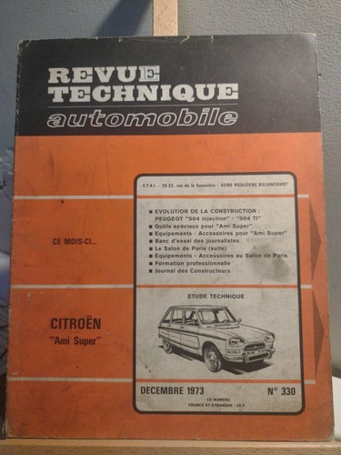 Revue technique automobile rta - automobile,