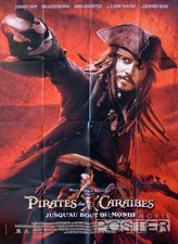 PIRATES OF THE CARIBBEAN : AT THE WORLD'S END - DEPP / BLOOM - ORIGINAL POSTER