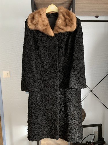 Manteau veste astrakan - en,