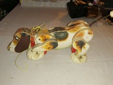 Ancien jouet en bois grand