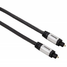 Hama 2M Câble Audio Numérique Optique Toslink HIFI Câble Audiophile SPDIF