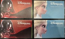 Vente 4 billet de parc disneyland 1 jour 2 parcs  