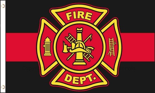 Drapeau pompiers amí ricains - drapeau,