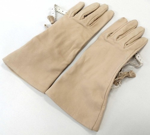 Gants hermes cuir agneau soie - hermes,