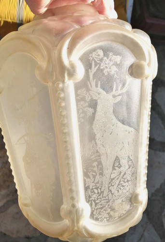 Ancien globe plafonnier lustre - ancien,