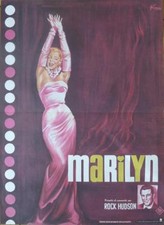 MARILYN - MARILYN MONROE / SEXY / DRESS / HUDSON / REISSUE FRENCH MOVIE POSTER