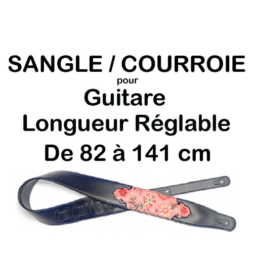 Sangle pour guitare similicuir - pour,