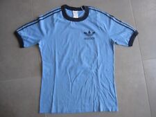 Tee shirt Adidas Ventex Bleu vintage made in Italy 80'S taille 2 / S