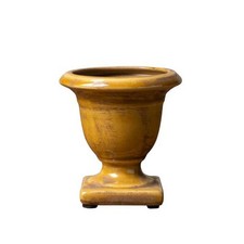 Mini vasque moutarde céramique 12x12x12cm