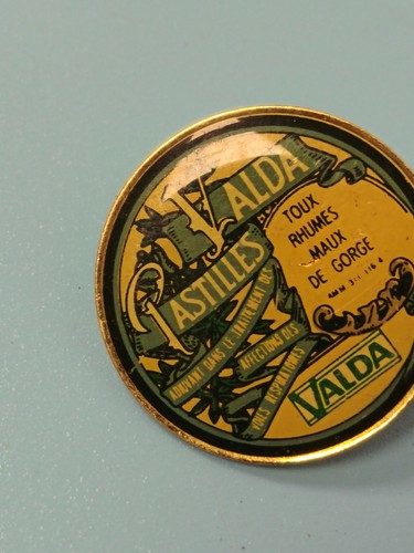 Vintage pin rond - vintage, valda