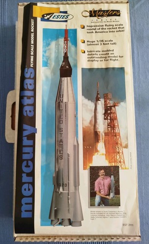 Estes flying rocket - rocket, mercury