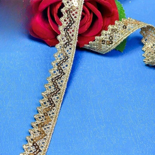 Bordure dentelle sequin - bordure,