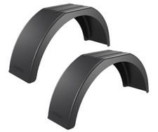 2 x Garde Boue pour remorque 13" 14" 15" roues / Ailes en plastique DOMAR  