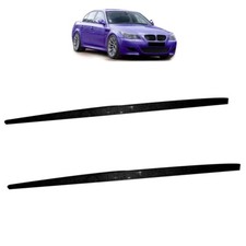 2 lame extensions sous bas de caisse noir mat look m performance BMW série 5 E60
