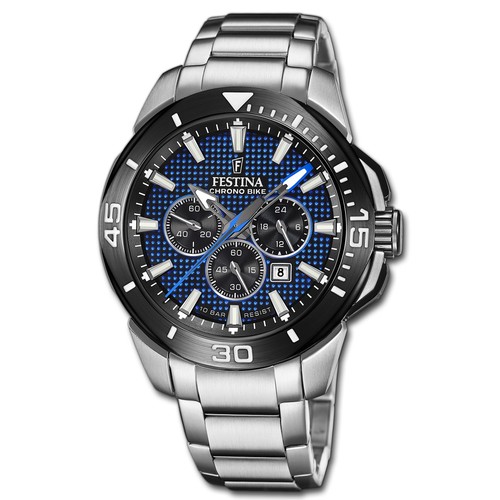 Montre homme festina acier - montre, en