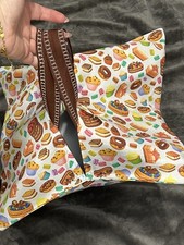 Couture artisanale / Sac à tarte en tissu fait main transport gâteau Quiche NEUF