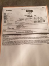 Place concert ACDC côté scène catégorie 2 /9 aout 2025 Stade de France Paris.