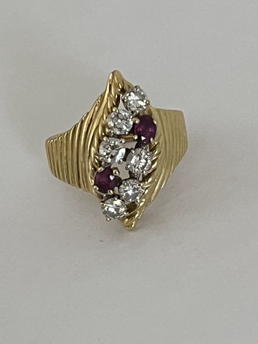 6990 bague jaune godronné - or,