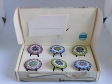 Lot de 6 porte cartes en verre