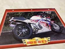 Honda RVF400 NC35 1999 RVF 400 fiche carte moto passion collection Atlas