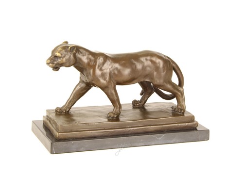 Sculpture lion bronze sur - en,