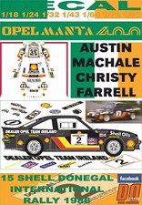 DECAL OPEL MANTA 400 A.MACHALE DONEGAL R. 1986 11th (02)