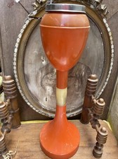 Véritable Cendrier Vintage Orange Sur Pied 1960 Made In Italie