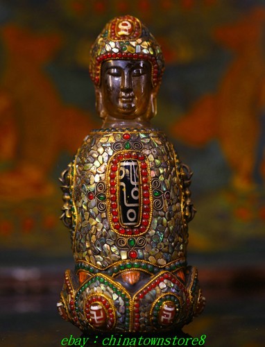 Old tibet buddhism crystal - tibet,