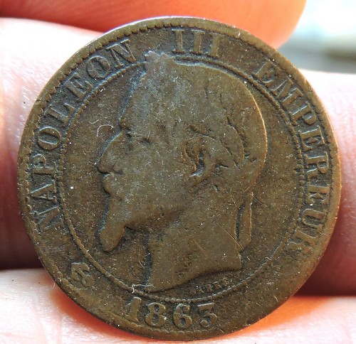 1863 france centimes - a,