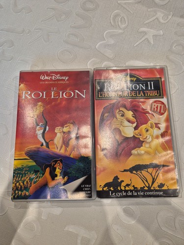 Lot cassettes vhs roi - cassettes, le