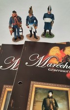Lot De 3 Soldats En Plomb  HACHETTE Maréchaux D'empire N°92,91,90