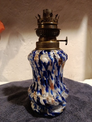 Ancienne lampe petrole verre - ancienne,