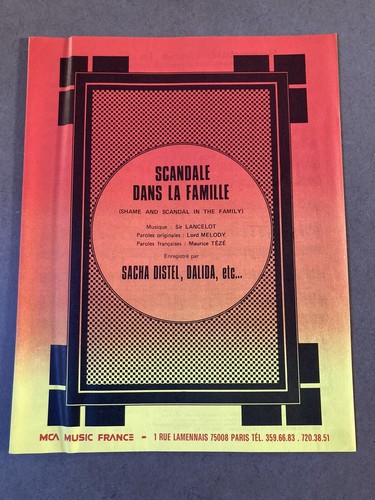 Partition 1965 sacha distel - partition,
