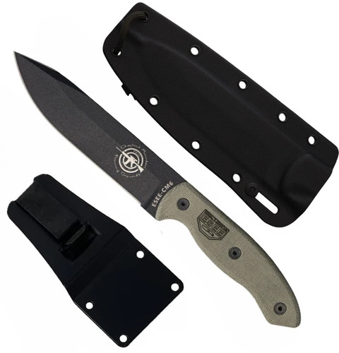Esee cm6 88in 1095 black - 5.88in,
