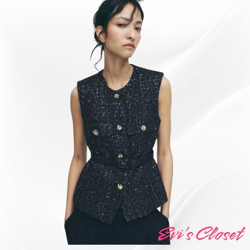 Zara women belted sequin tw - sequin,