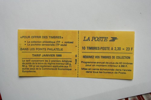 Carnet timbres 2 30 - carnet, de