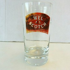 VERRE WEL SCOTCH BIERE AU MALT A WHISKY DES HIGHLANDS 14 cm de hauteur & 0,25 cl