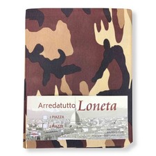 Tissu housse de canapé couvre-lit housse de canapé Loneta CAMOUFLAGE BRUN