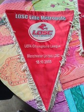 Fanion Officiel du Match  Manchester United - LOSC Lille 