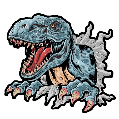 Trex rex dinosaure jurassic - dinosaure,