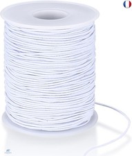 Cordon Élastique, 1mm x 100m/328 ft Fil Cordon Nylon Élastique, Cordon d