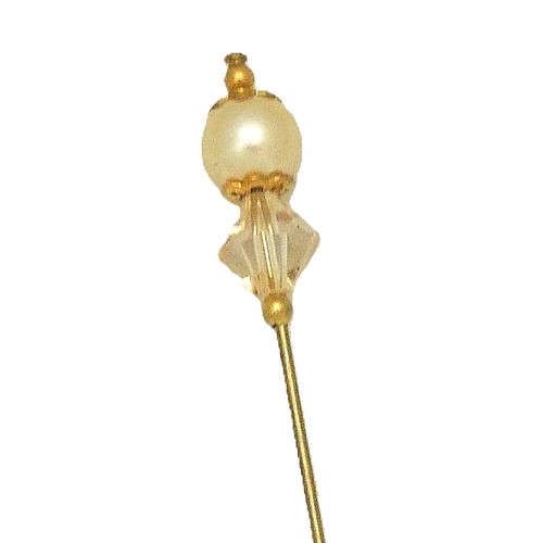Hat stick lapel pin ivory - hat-stick-lapel,