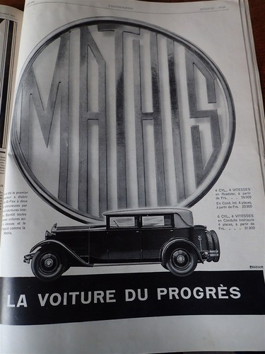 Mathis automobile - mathis, 24
