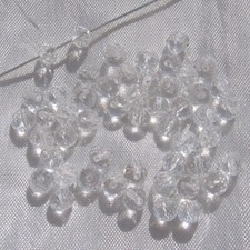 Lot 50 Perles Facettes 6x4mm