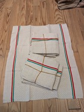 12 torchon ancien en métis ou